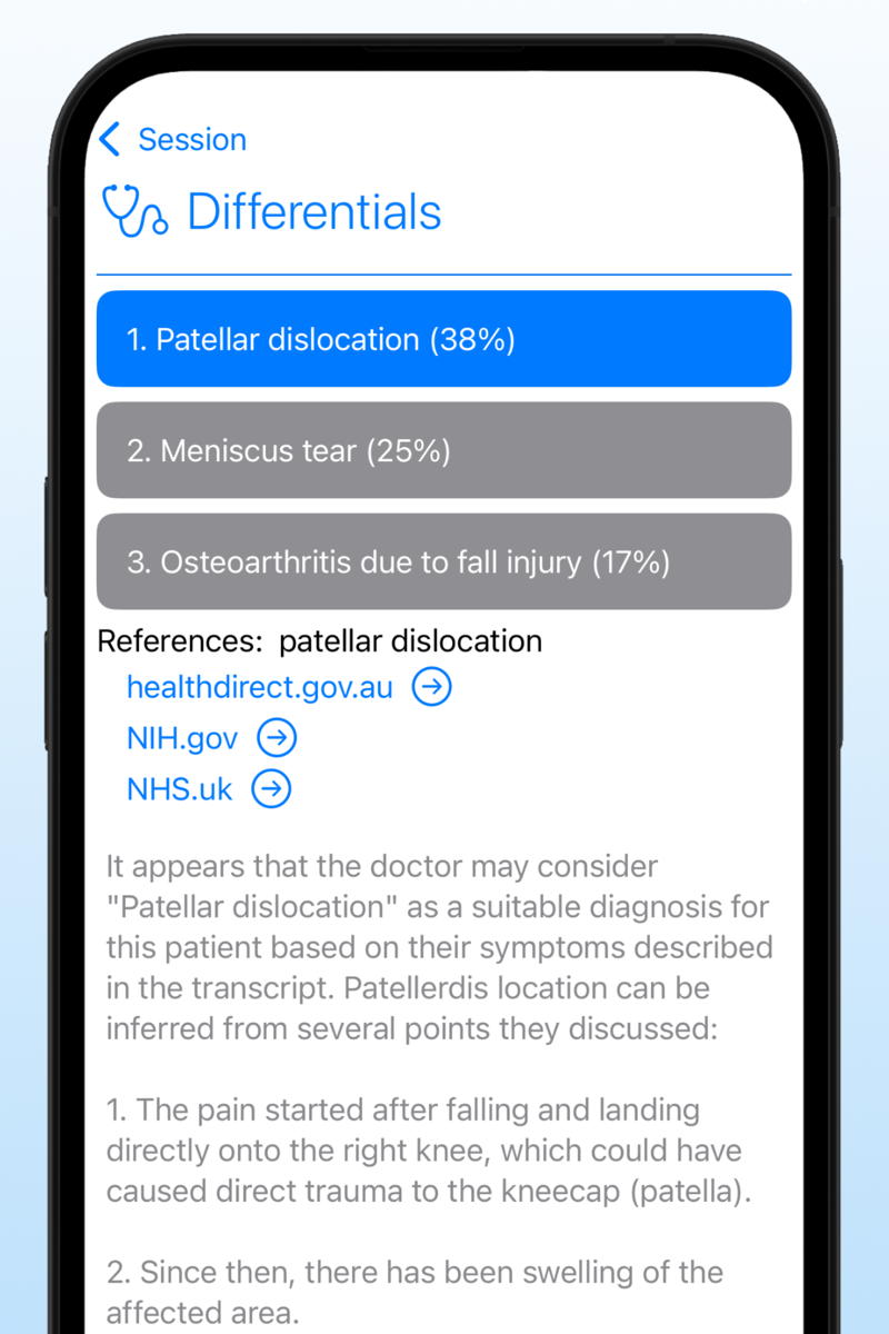Context-aware medical terminology database example